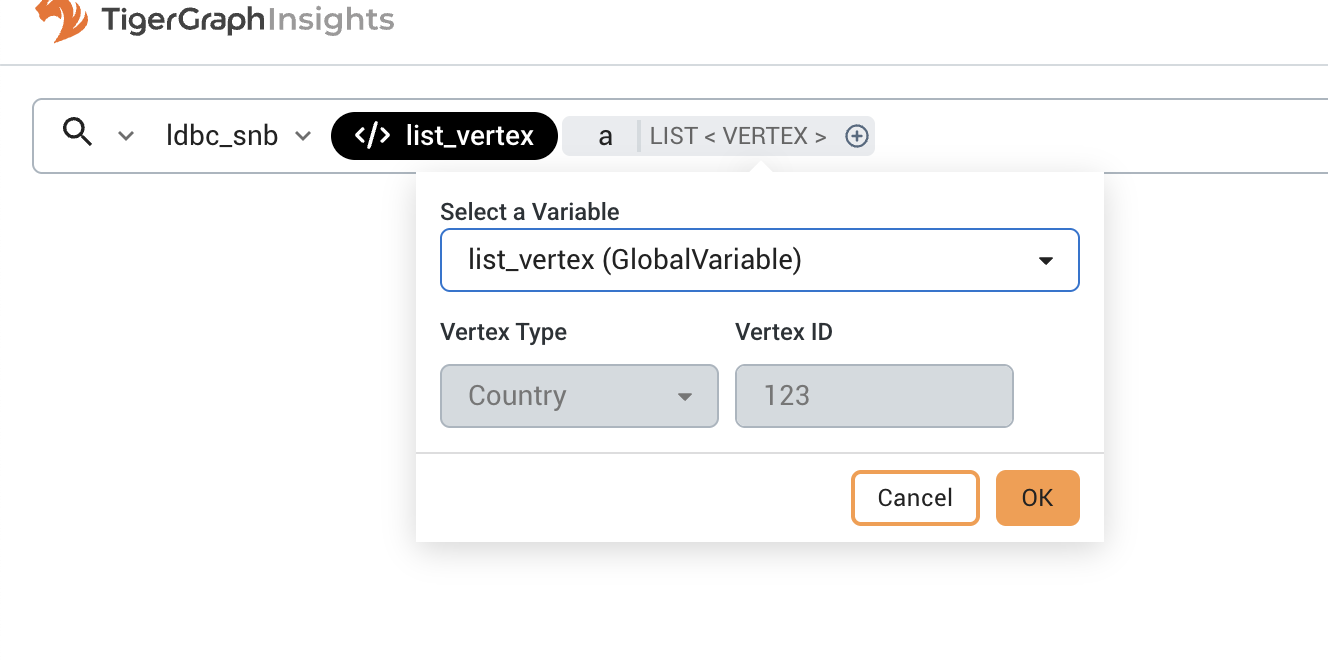 global variables query